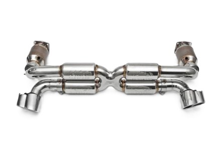 Fabspeed 70mm Supersport X- Pipe Exhaust System. Porsche 996 GT2 (2001-2005) - 99611198775, 99611198777 - FS.POR.996GT2.SSX