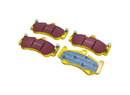 EBC 黄色刹车片“Fast Road”前部。保时捷 996 GT2 / 996 GT3 / 997 GT3 / 997 Turbo - 99635194800, 99635194802, 98035193900 - DP 41516R, DP41516R