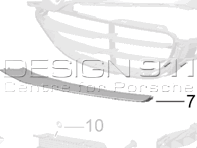 Front bumper disc retaining frame lower. Porsche 991 C2 - 991505765001E0, 991505766001E0 Front bumper disc retaining frame lower. Porsche 991 C2 - 991505765001E0, 991505766001E0