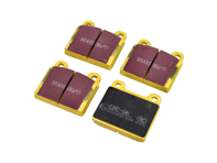 Pastillas de freno delanteras EBC AMARILLAS 'Fast Road' para Porsche 911/930 (número de pieza OE 91135195002) - 91135195001, 91135195002, 91135195006, 91135195008, 91135195011 - DP4103R