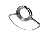 Claxonring, chroom. Porsche 356 - 35647208 - 356 47 209