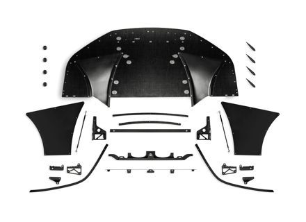 Kit splitter inferiore paraurti anteriore. Porsche 991.1 GT3 RS