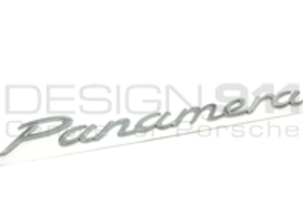 'PANAMERA' - Chrome Rear Badge for Porsche 970 Panamera - 97055923708, 97055923706
