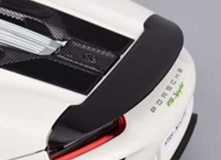 Carbon fibre rear spoiler, upper. Porsche 918 Spyder - 91850423107A3G