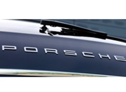 'PORSCHE' - Chrome Rear Badge for  Porsche 970 Panamera - 97055923500, 97055923501