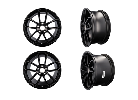 20' 718 Cayman GT4 Set of wheels, in Black. Original Porsche - 98204460301