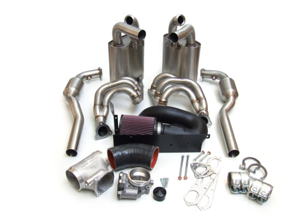Uitlaat Pakket + Plenum 82mm Gasklephuis + Inductie Kit Porsche 996 C2 / C4 / C4S - 97182, 57-7000, 3606009602, 3606309601, 3606109961, 99611112257, 99611113254, 99611198404, 99611113274, 99611113275, 99611113270, 99611198405, 99611113168, 99611198504, 99611113174, 99611113175, 99611113170, 99611198505, 99611112157, 99611113154, 99760511601, 99711152000, 99611110800, 90037818301, 90037810501, 90038000501