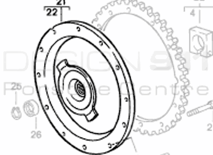 Flywheel Damper. Porsche 968 - 94411606504
