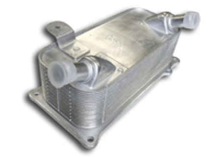 Radiator oil cooler on engine. Porsche 957 Cayenne - 94810727103, 94810727102, 31318