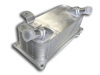 Radiator oil cooler on engine. Porsche 957 Cayenne - 94810727103, 94810727102, 31318 Radiator oil cooler on engine. Porsche 957 Cayenne - 94810727103, 94810727102, 31318