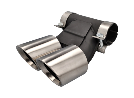 DesignTek Exhaust tail pipes brushed finish for Porsche 982 / 982C - 982251187H, 982251187N, 982251187L, 982251187R, 982251187G, 982251187J, 982251187Q, 982251187K, 982251187P