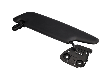 Zonneklep - LINKS, Zwart. Porsche 981 Boxster 2012-16 / 982 Boxster 2017>> / 981 Boxster Spyder 2016 - 98173103128OF7, 98173103132OF7, 98173103136OF7, 98173103144OF7, 98173103156OF7, 982857551AHOX7