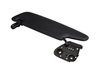 Zonneklep - LINKS, Zwart. Porsche 981 Boxster 2012-16 / 982 Boxster 2017>> / 981 Boxster Spyder 2016 - 98173103128OF7, 98173103132OF7, 98173103136OF7, 98173103144OF7, 98173103156OF7, 982857551AHOX7
