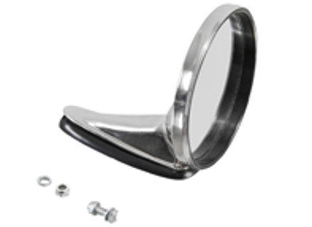 Door mirror round flat. Porsche 911 65-75 - 90173111102, 90173111101, 90173111100, 90173111102