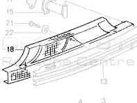 Rear bumper exhaust heatshield. Porsche Boxster 986 2003-04 - 98650547501 Rear bumper exhaust heatshield. Porsche Boxster 986 2003-04 - 98650547501