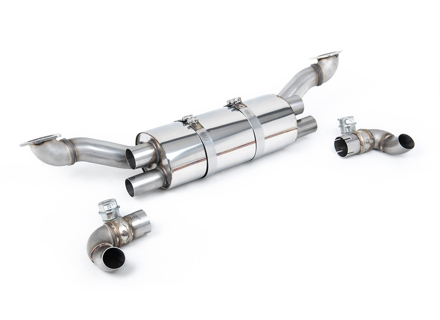 Milltek 运动排气后消音器，适用于保时捷运动排气系统 (PSE)。保时捷 991.1 Carrera 2S / Carrera 4S - 99111143705, 99111143706, 99111143707, 99111143708 - SSXPO181