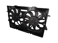 Waterradiatorventilator met motorkap. Porsche 95B Macan - 95B121003, 95B121003A, 95B121003B, 95B121003C, 95B121003E