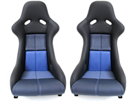 Seats in RennSport Style, Black-Blue. Porsche 964 / 993 - P964108-S, P964108 Seats in RennSport Style, Black-Blue. Porsche 964 / 993 - P964108-S, P964108