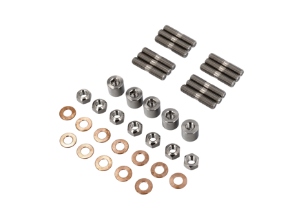 Exhaust head stud kit in Titanium. Porsche 993 - 99908405202, 99908500102, 99908500103, 99906200702, 90006010601