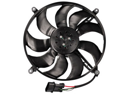 Radiator cooling fan 650W with carrier. Porsche 992.1 - 992959447A