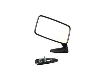 Specchietto retrovisore rettangolare nero. GRANDE. Porsche 911 1974-77 - 91173101407, 91173101307, 91173101301, 91173101410, 91173101310 - MRS11.1.103 R, MRS11.1.103 L