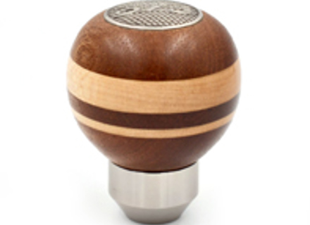 Mahogany and maple wood gearshift knob. Porsche 912 - 90142401400