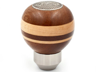 Mahogany and maple wood gearshift knob. Porsche 912 - 90142401400 Mahogany and maple wood gearshift knob. Porsche 912 - 90142401400