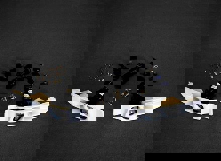 Front Brake Air Ducts turbo S style with fog lamps. Porsche 993 - 99363198000, 99363198001