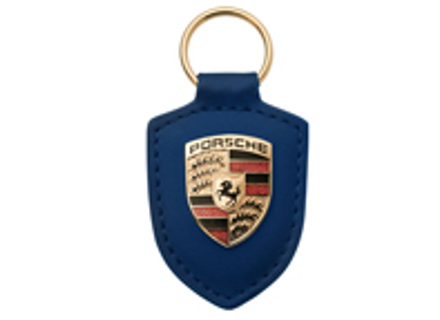 Porsche Crested Leather Keyring, BLUE - WAP0500950E