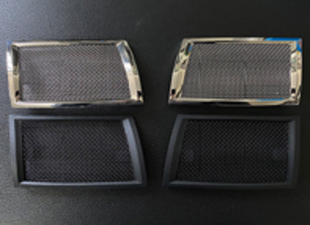 Set di griglie a corno in rete. Porsche 911/912 69-73 - 90155943103, 90155943203, 91155943103, 91155943203, 1684500376, 1684500386 Set di griglie a corno in rete. Porsche 911/912 69-73 - 90155943103, 90155943203, 91155943103, 91155943203, 1684500376, 1684500386