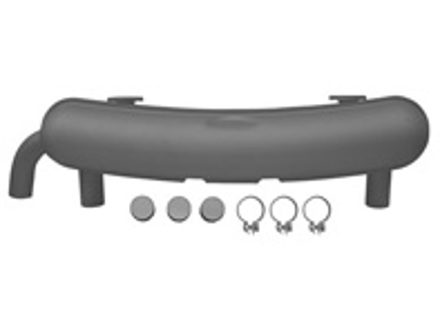 Scarico stradale/racing RSR. Uscita OE o 2 uscite racing, Ø63,5 mm. Imbocco imbullonato con flange - 92.212B, 92212B, 1620612100, 91111102500, 91111102505 - 1620612100