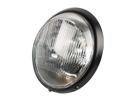 Koplamp, zwarte rand. Porsche 911 1969-86 (niet-nivellerend type) LHD CARS - 91163111302, 911.631.113.02 - EP092822, 1695100200