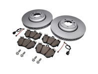 Front brake pads and brake disc package. Porsche Cayenne 957 TURBO S - 95535140161, 95535140261, 95535193952, 95561236552, N90685403 Front brake pads and brake disc package. Porsche Cayenne 957 TURBO S - 95535140161, 95535140261, 95535193952, 95561236552, N90685403