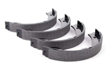 Handbrake shoes (set of 4). Porsche 955 Cayenne - 95535292500, 91062400 - S85536