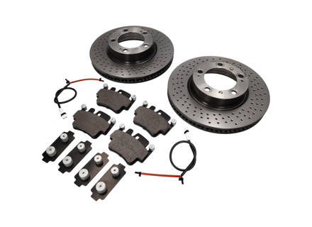 FRONT Brake Pads and Brake Disc Package for Porsche Boxster 986 S - 99635140X01BRE, 99635140X01, 99635294904BRE, 99635294904, 99635108802, 99661236501