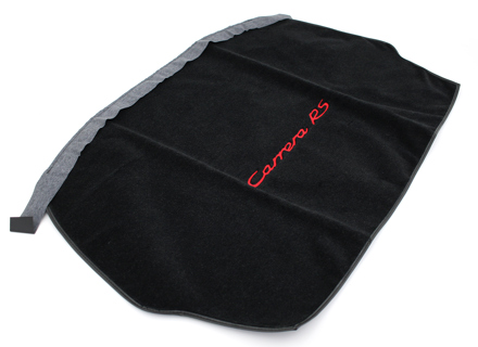 Rear parcelshelf carpet set, Guards red. Porsche 964 Carrera RS - 96455507500BQF