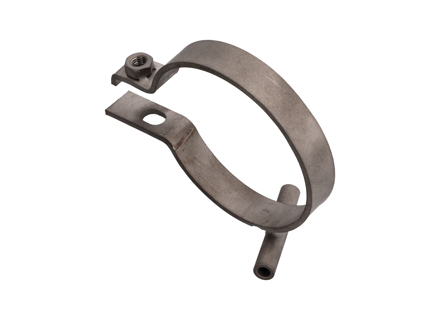 Klem voor verwarmingsslangtop en houder voor verwarmingskabel in titanium. Porsche 911 1965-86 - 90121105121, 90121105221, 90121105122, 90121105222, 90121105122/1, 90121105222/1 - 1623550170, 1623550180