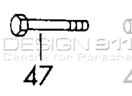 Bullone a testa esagonale per ammortizzatore. Porsche 911/912 - 90008211002