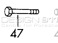 Bullone a testa esagonale per ammortizzatore. Porsche 911/912 - 90008211002